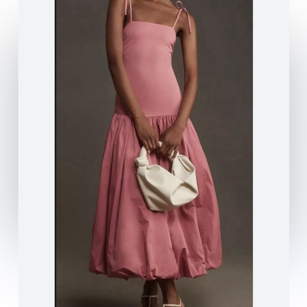 Anthropologie Pink Maxi Dress